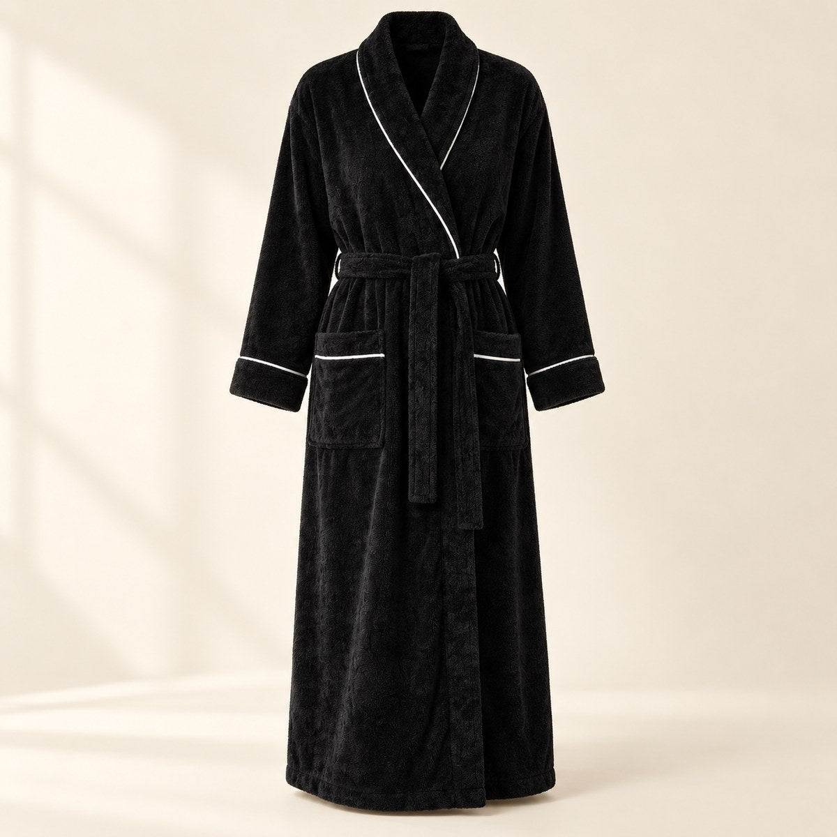 Ultraplush Serenity Robe in Midnight Black