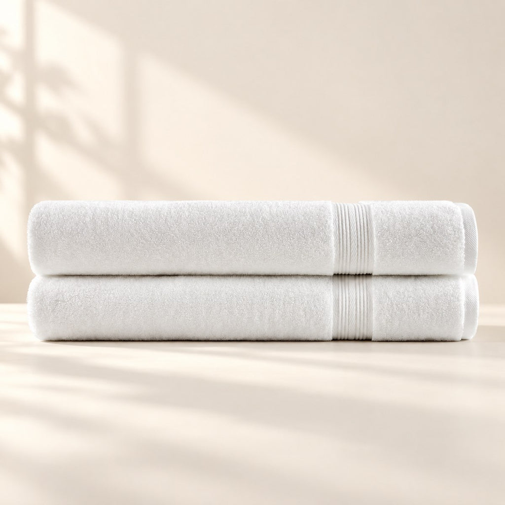 Ultrasoft Bath Sheets 2-Pack in Cloud White