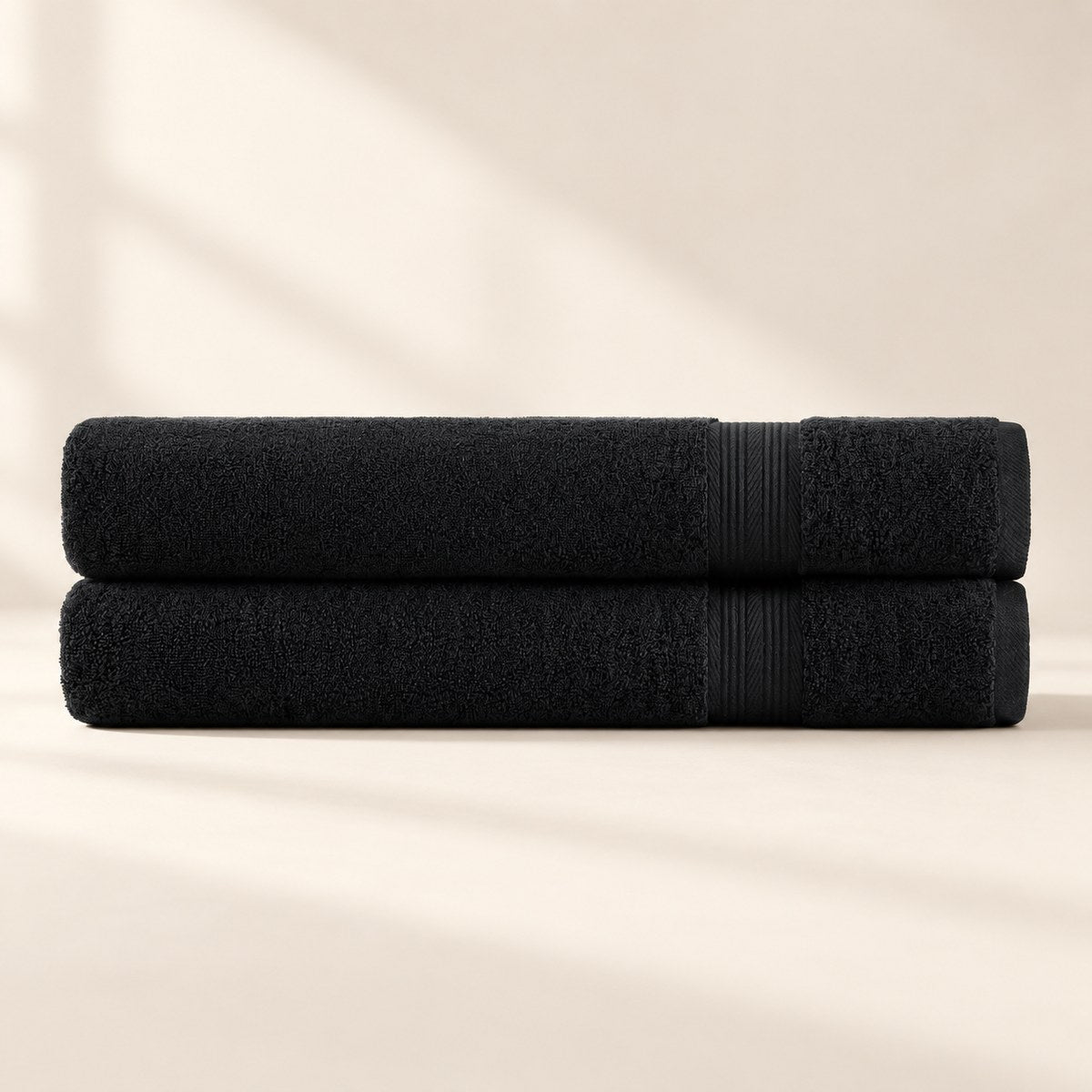 Ultrasoft Bath Sheets 2-Pack in Midnight Black