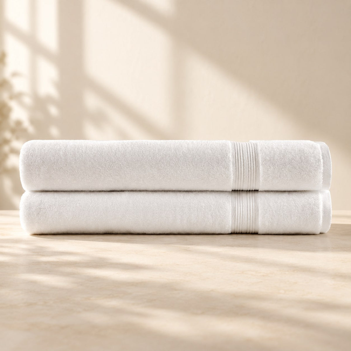 AI staging image for Mallowfern Ultrasoft Bath Sheets 2-Pack