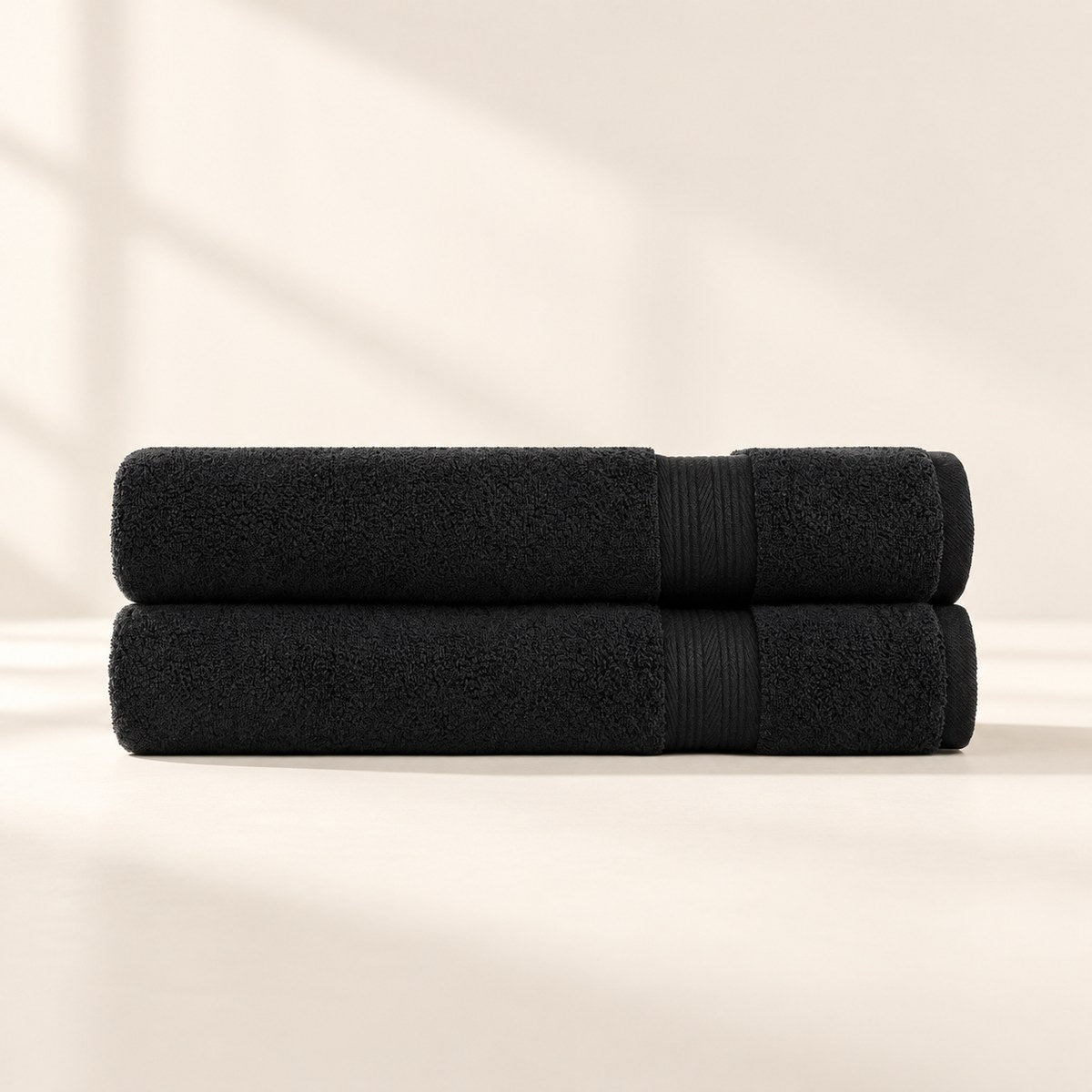 Ultrasoft Bath Towels 2-Pack in Midnight Black