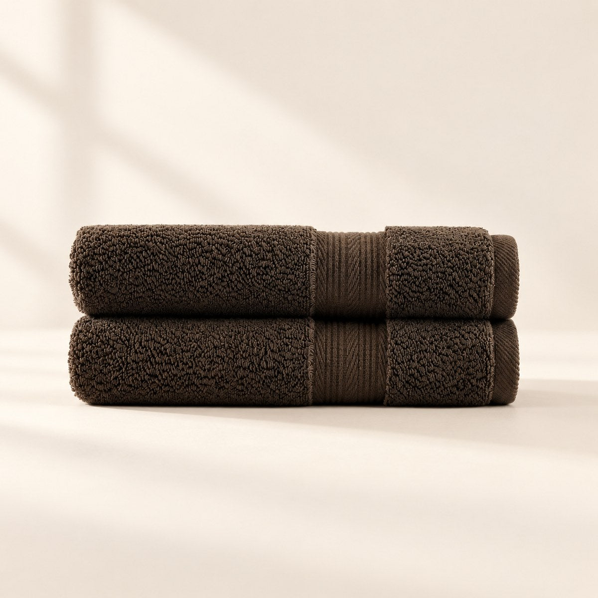 Ultrasoft Hand Towels 2-Pack in Espresso Brown