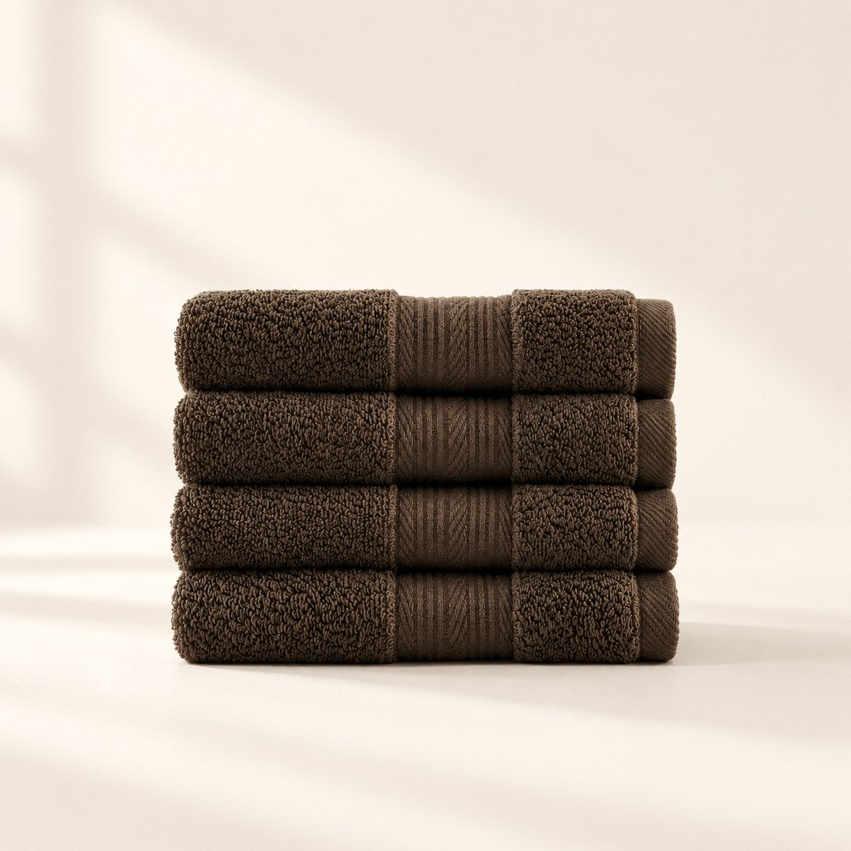 Ultrasoft Washcloths 4-Pack in Espresso Brown