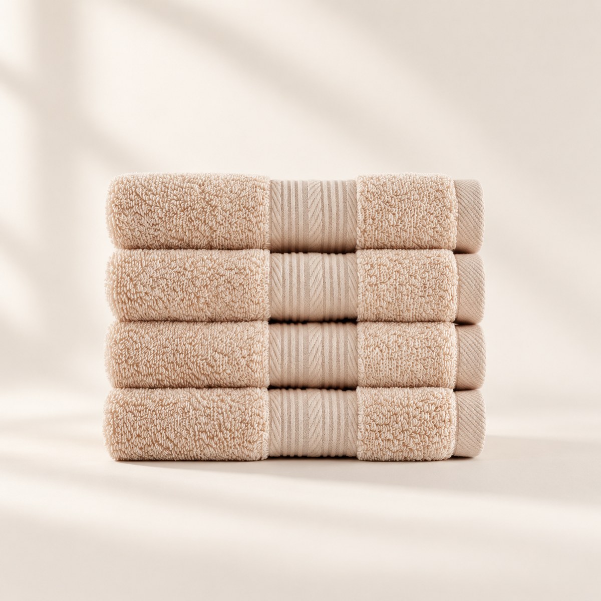 Ultrasoft Washcloths 4-Pack in Sand