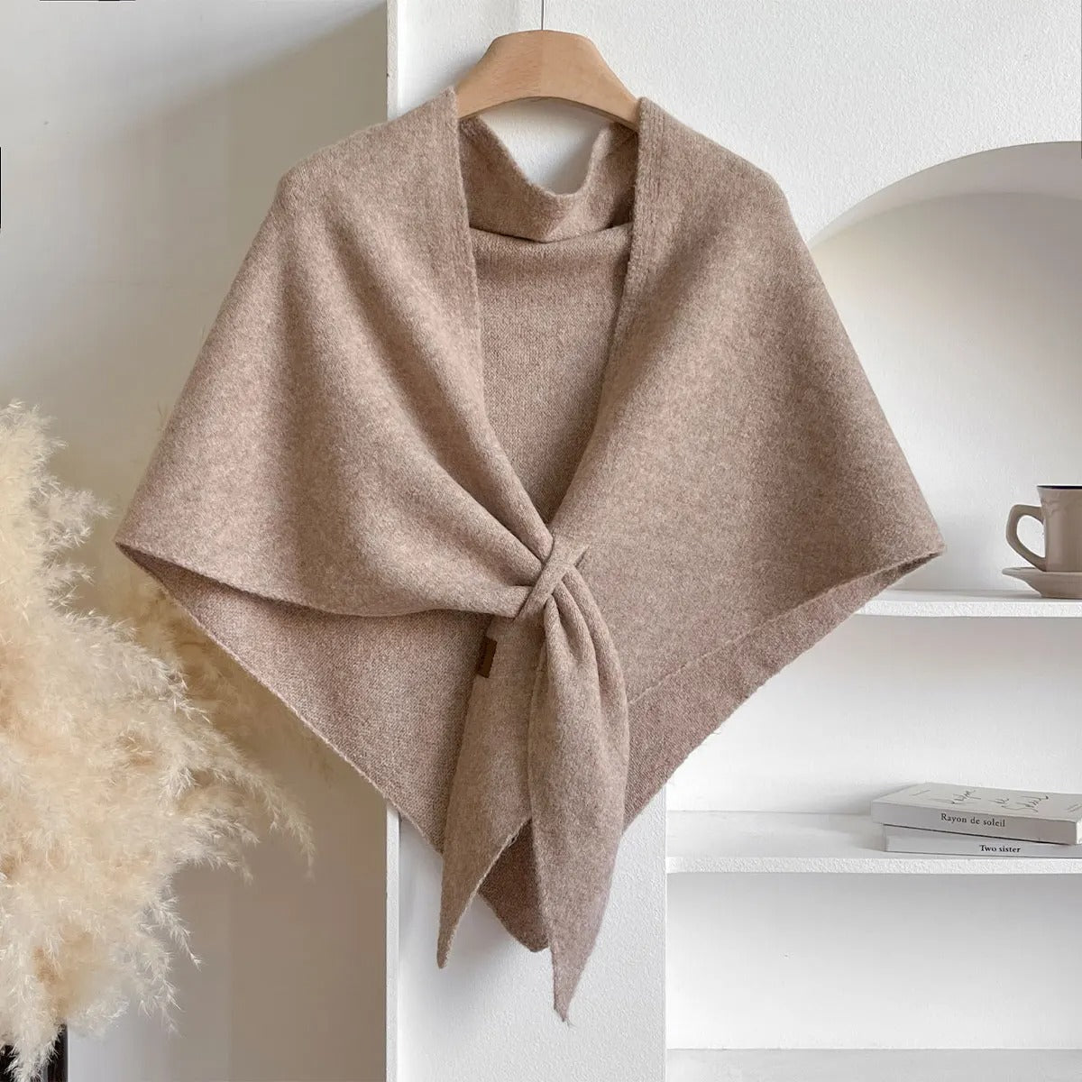 Mallowfern Classic Fleece Shawl - Khaki
