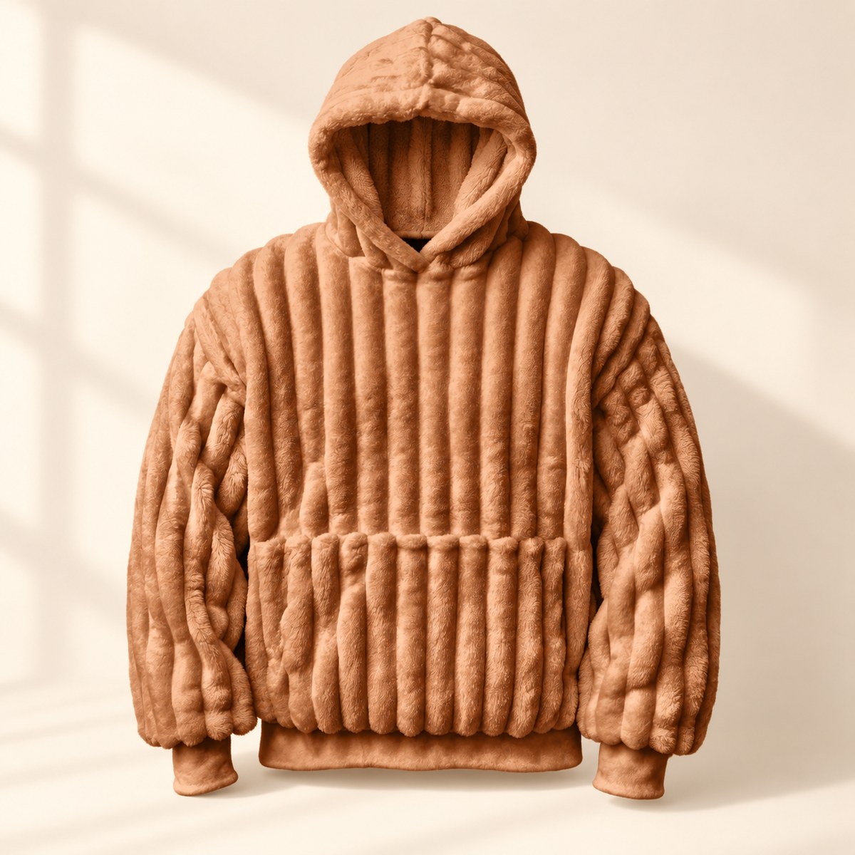 Wearable Blanket Hoodie in Brown