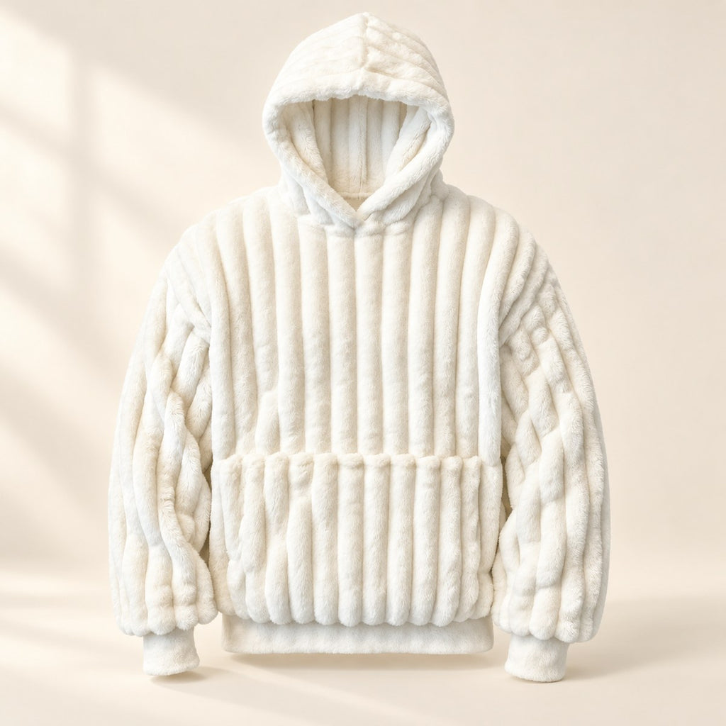 Wearable Blanket Hoodie in White
