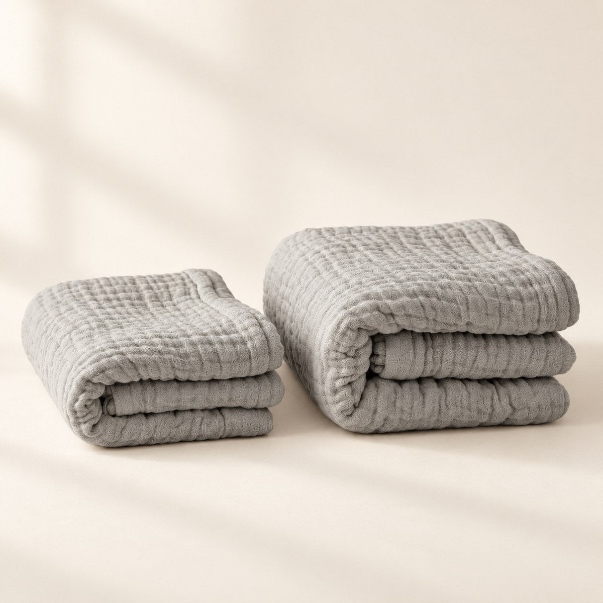 Winter Muslin Blanket in Grey