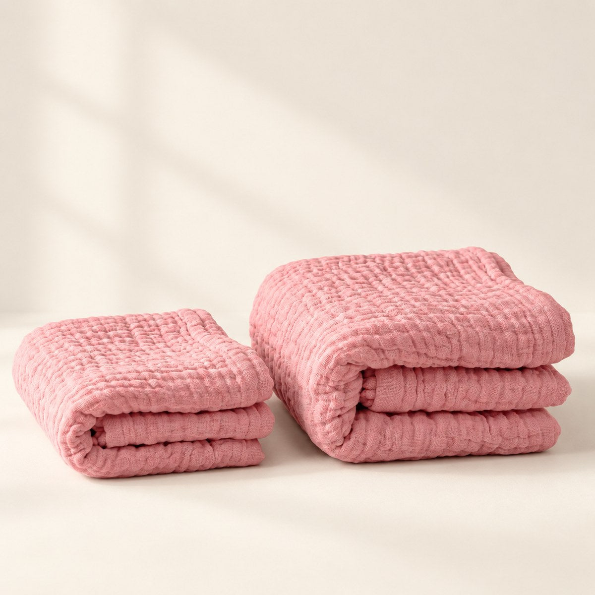 Winter Muslin Blanket in Pink