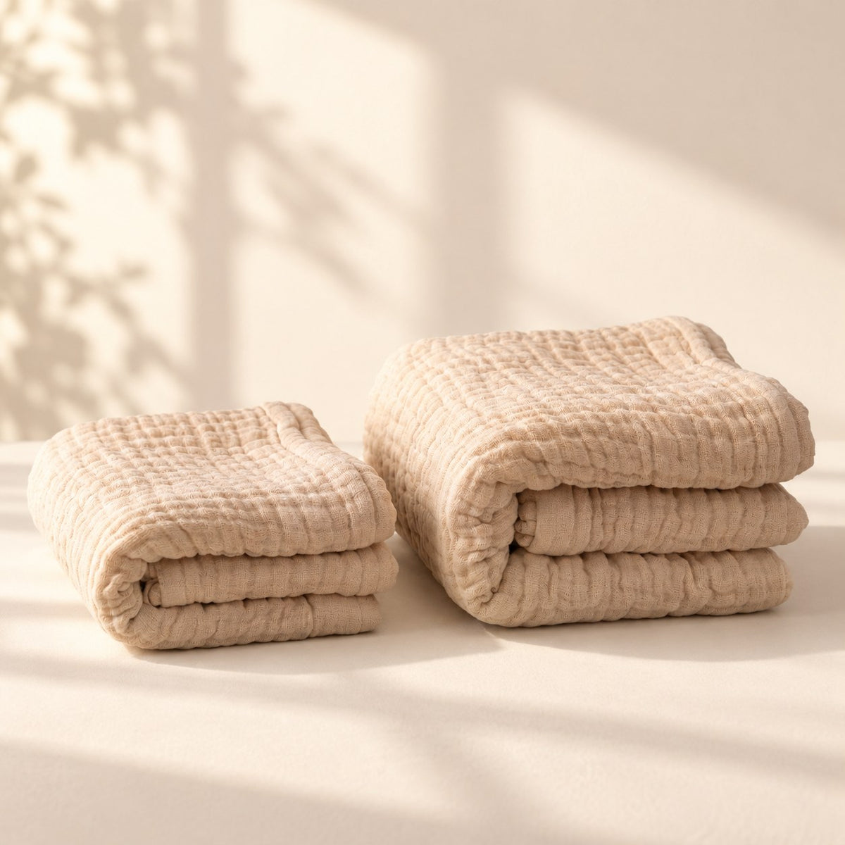 AI staging image for Mallowfern Winter Muslin Blanket